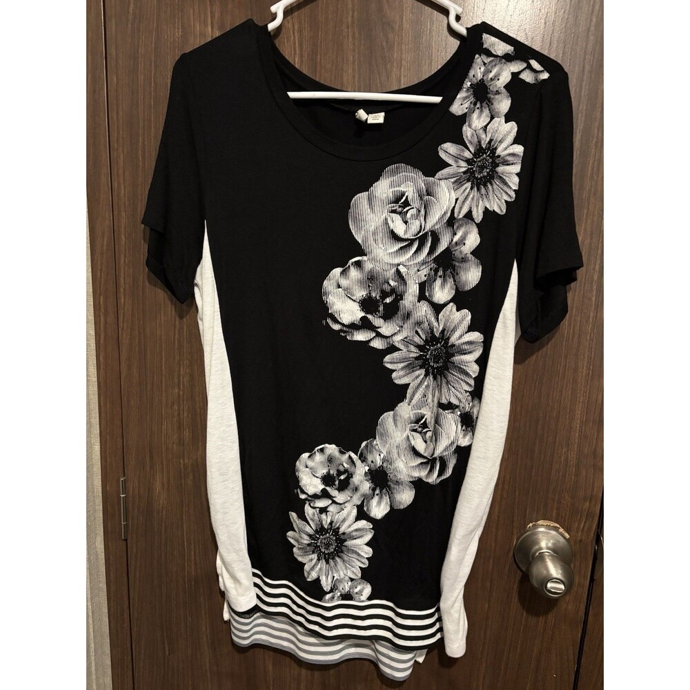 Est. 1946 Floral Tunic Short Sleeve Top Size M